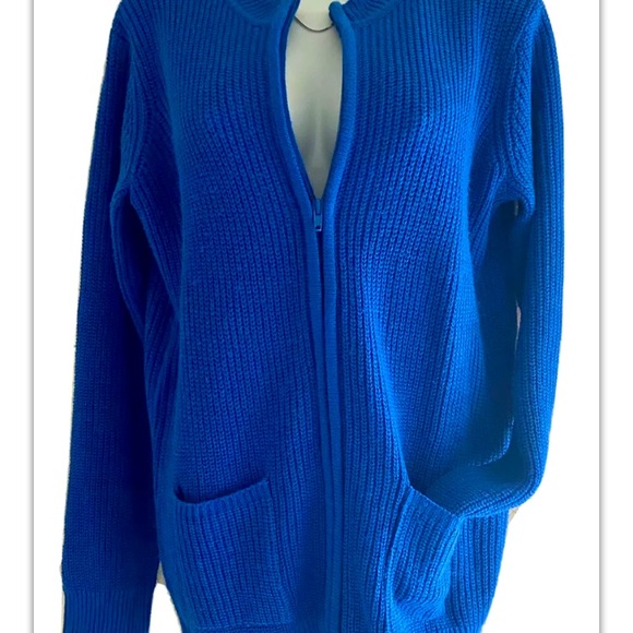 🧵CW CLASSICS🧵LONG ZIP CARDIGAN SWEATER POCKETS🧢 - Picture 11 of 11